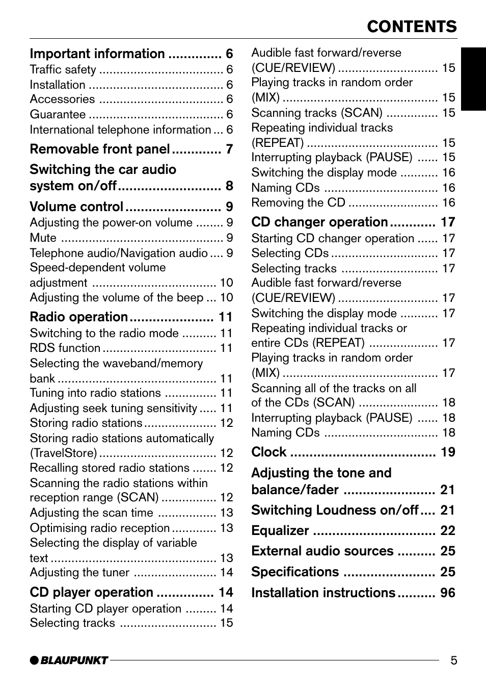 Casablanca Fan Company CD50 User Manual | Page 5 / 39