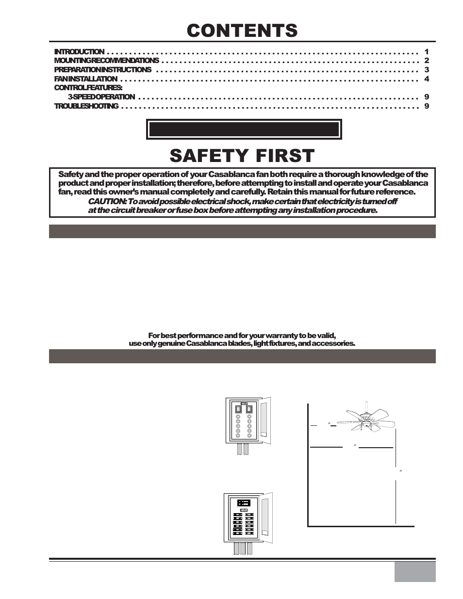 Casablanca Fan Company CASABLANCA Wailea CEILING FAN 41UxxD User Manual | 10 pages