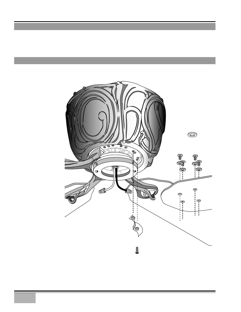 Blade holders & hardware, Blade & blade holder installation, 4/5 blade combination flywheel | Casablanca Nouvelle User Manual | Page 9 / 17