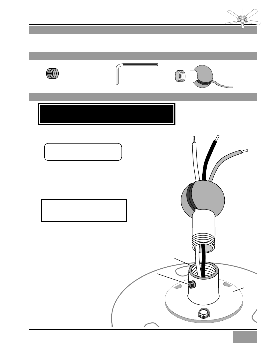 Preparation instructions, Perma•lock™ hardware, Fan preparation | Topian | Casablanca Fan Company Capistrano Indoor Ceiling Fan User Manual | Page 4 / 10