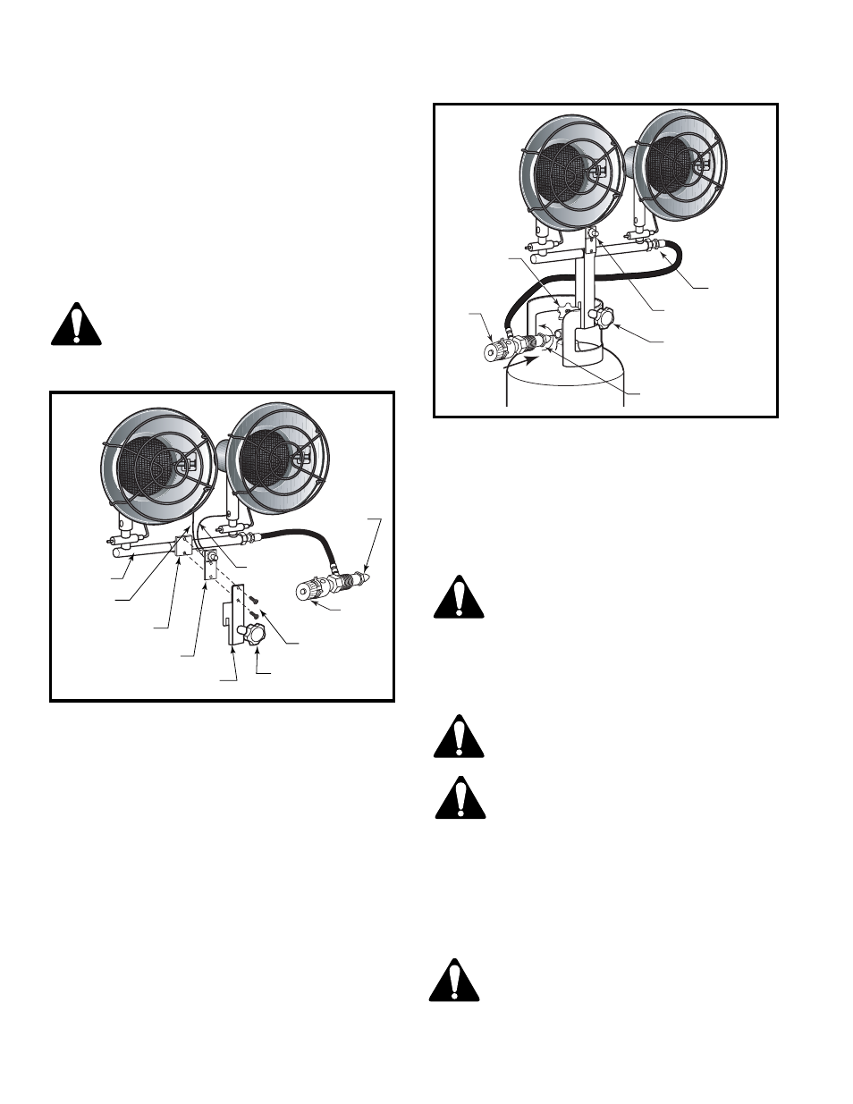 Operation, Heater assembly, Connecting heater to propane tank | Operating information | CFM Corporation RMC-TT30 User Manual | Page 4 / 16