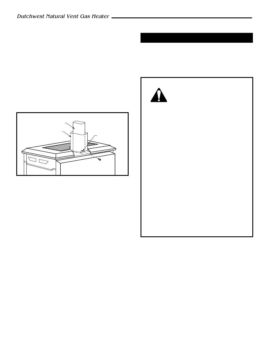 Dutchwest natural vent gas heater | CFM Corporation 2467 User Manual | Page 10 / 28