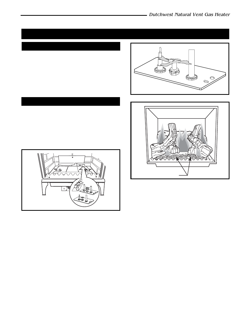 Operation, Dutchwest natural vent gas heater | CFM Corporation 2467 User Manual | Page 13 / 28