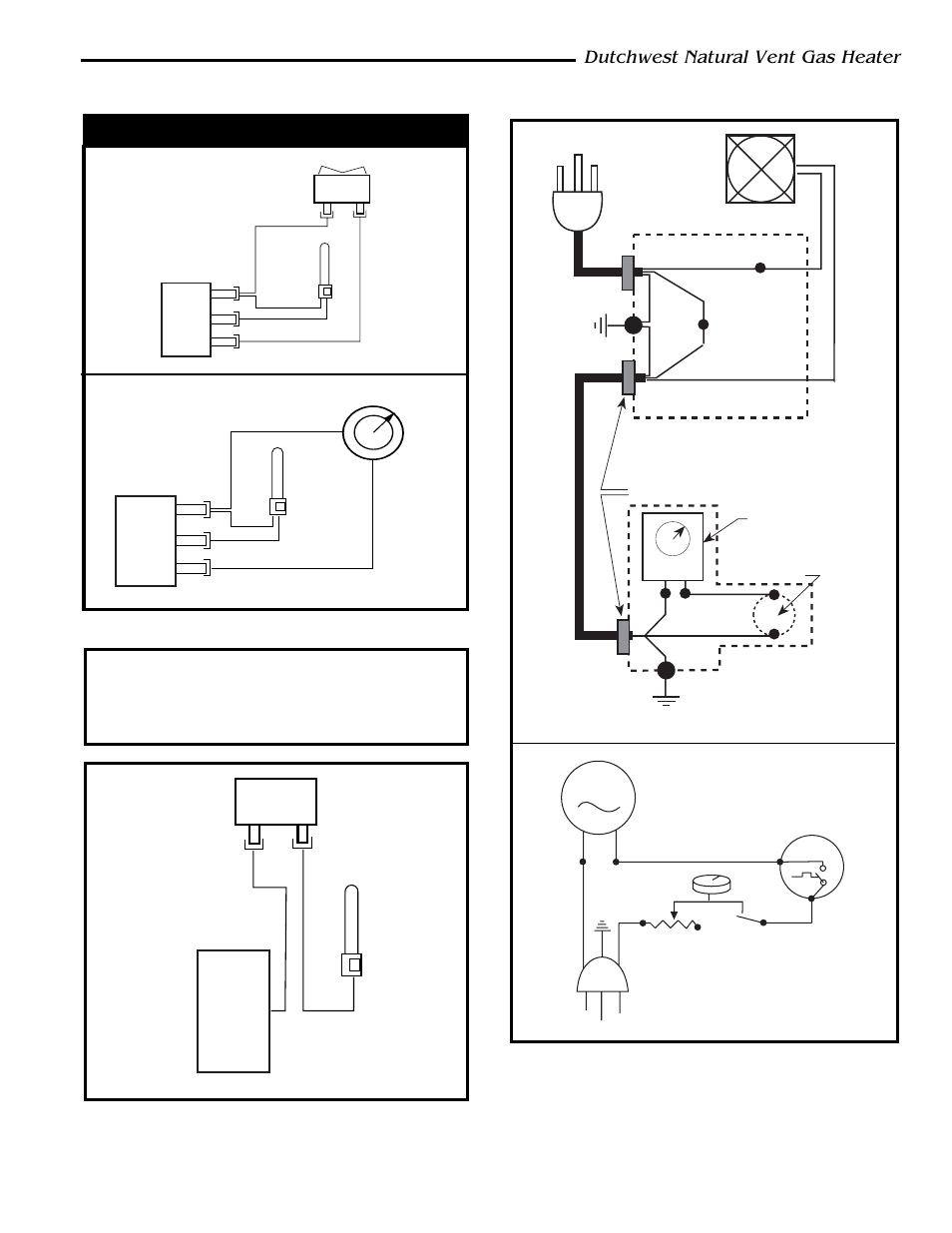 Dutchwest natural vent gas heater, Wiring diagrams | CFM Corporation 2467 User Manual | Page 21 / 28