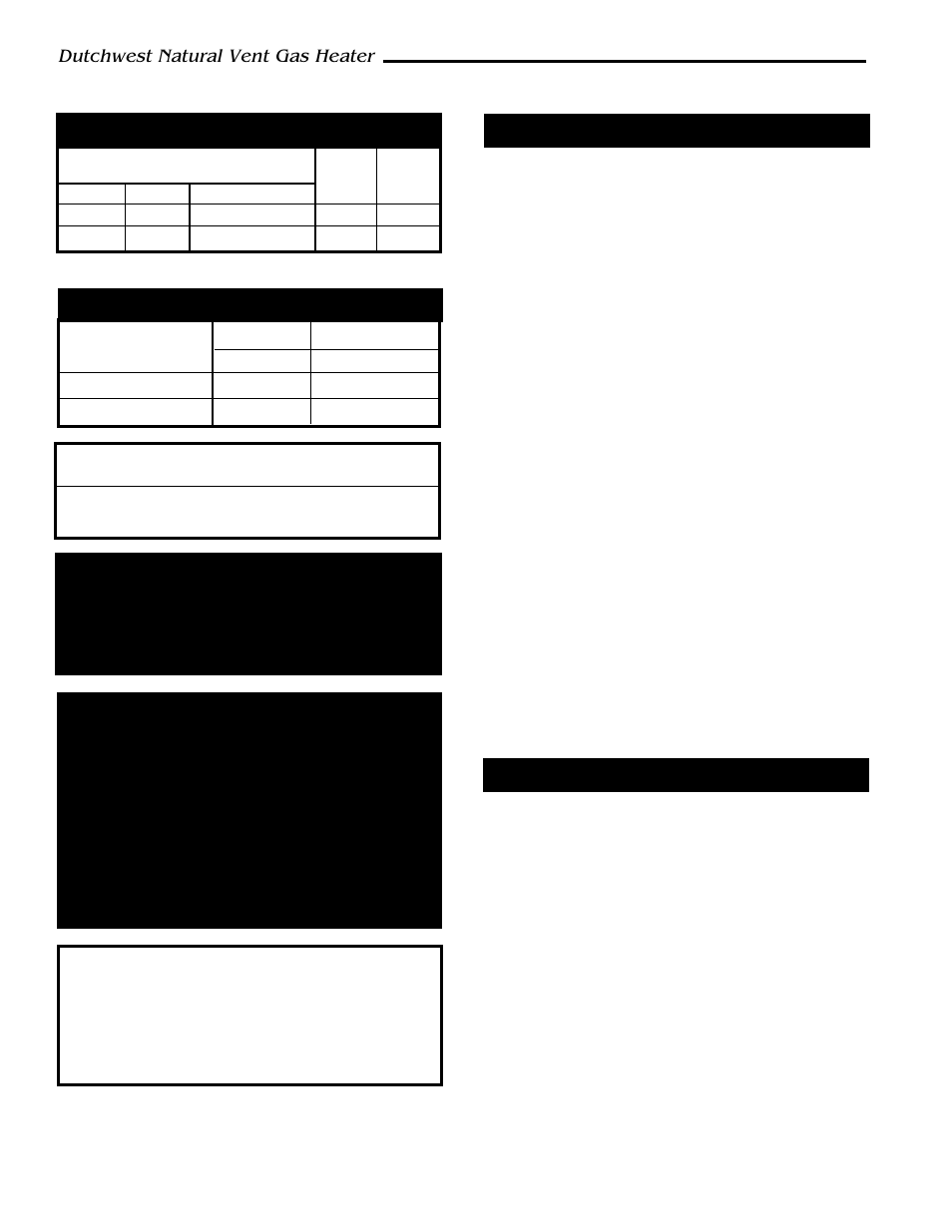 Dutchwest natural vent gas heater | CFM Corporation 2467 User Manual | Page 6 / 28