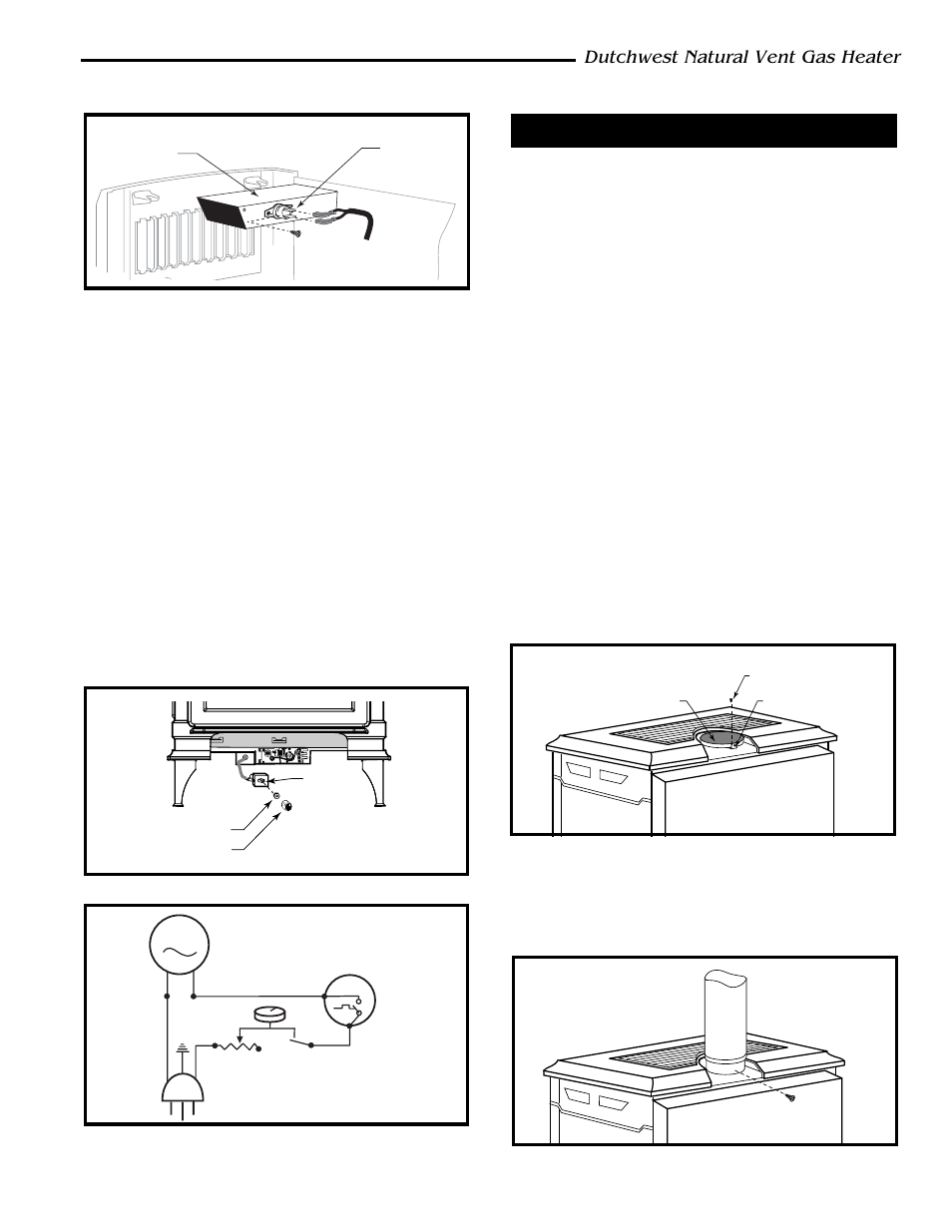 Dutchwest natural vent gas heater, Venting system assembly | CFM Corporation 2467 User Manual | Page 9 / 28