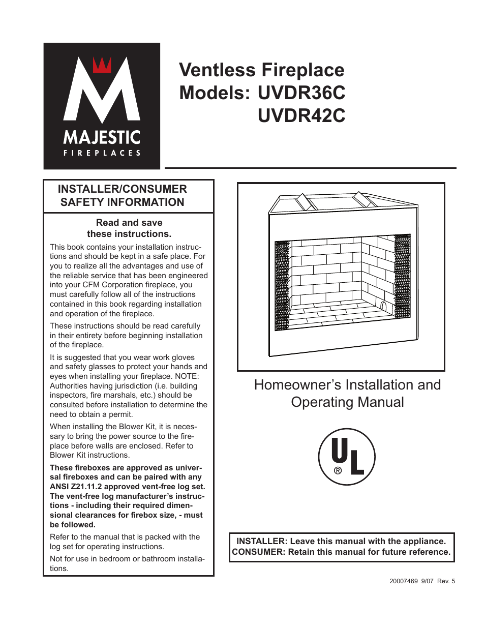 CFM Corporation UVDR42C User Manual | 16 pages