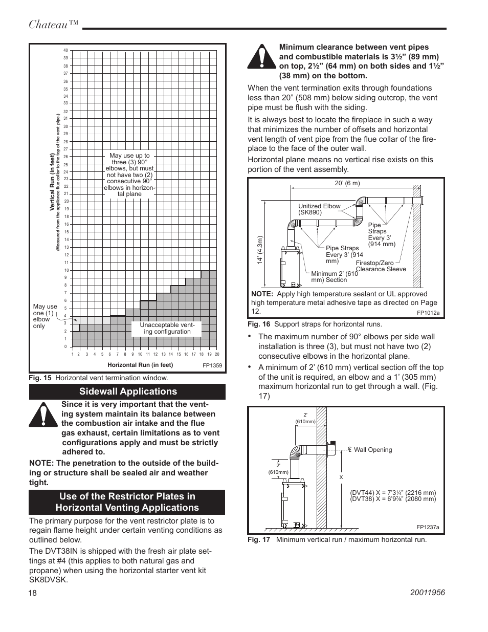 Chateau, Sidewall applications | CFM Corporation DVT38IN User Manual | Page 18 / 48