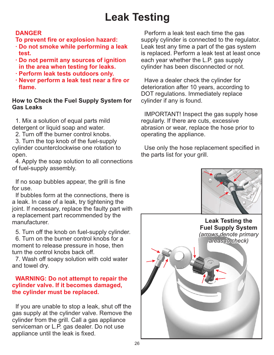 Leak testing | CFM Corporation A053041 User Manual | Page 24 / 27