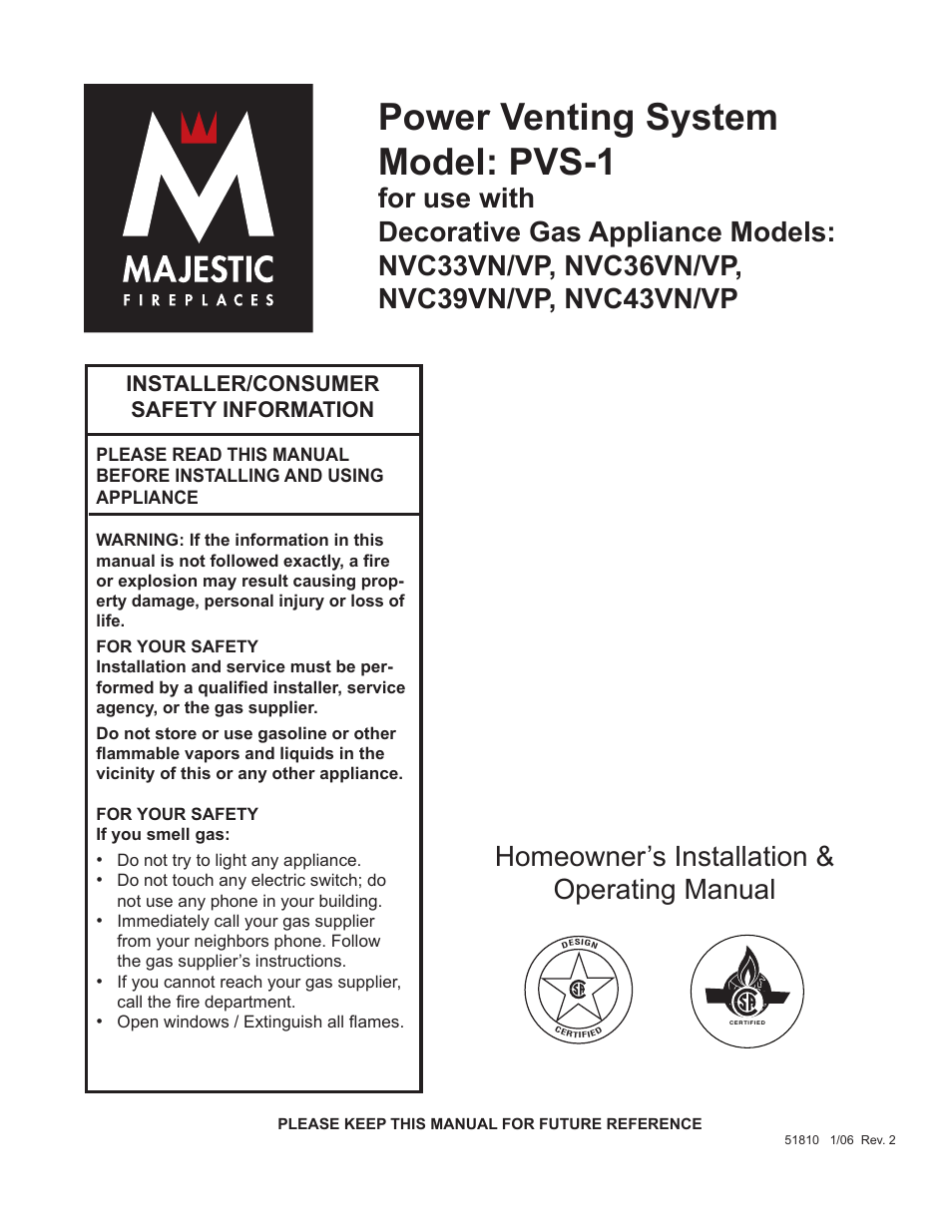 CFM Corporation PVS-1 User Manual | 12 pages