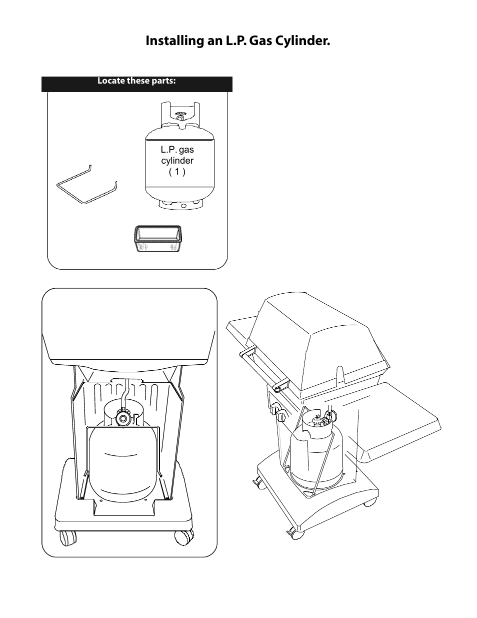 Installing an l.p. gas cylinder | CFM Corporation 7000 User Manual | Page 19 / 29