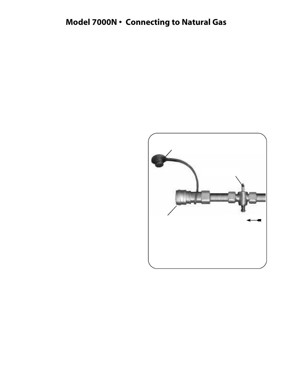 Model 7000n • connecting to natural gas | CFM Corporation 7000 User Manual | Page 21 / 29