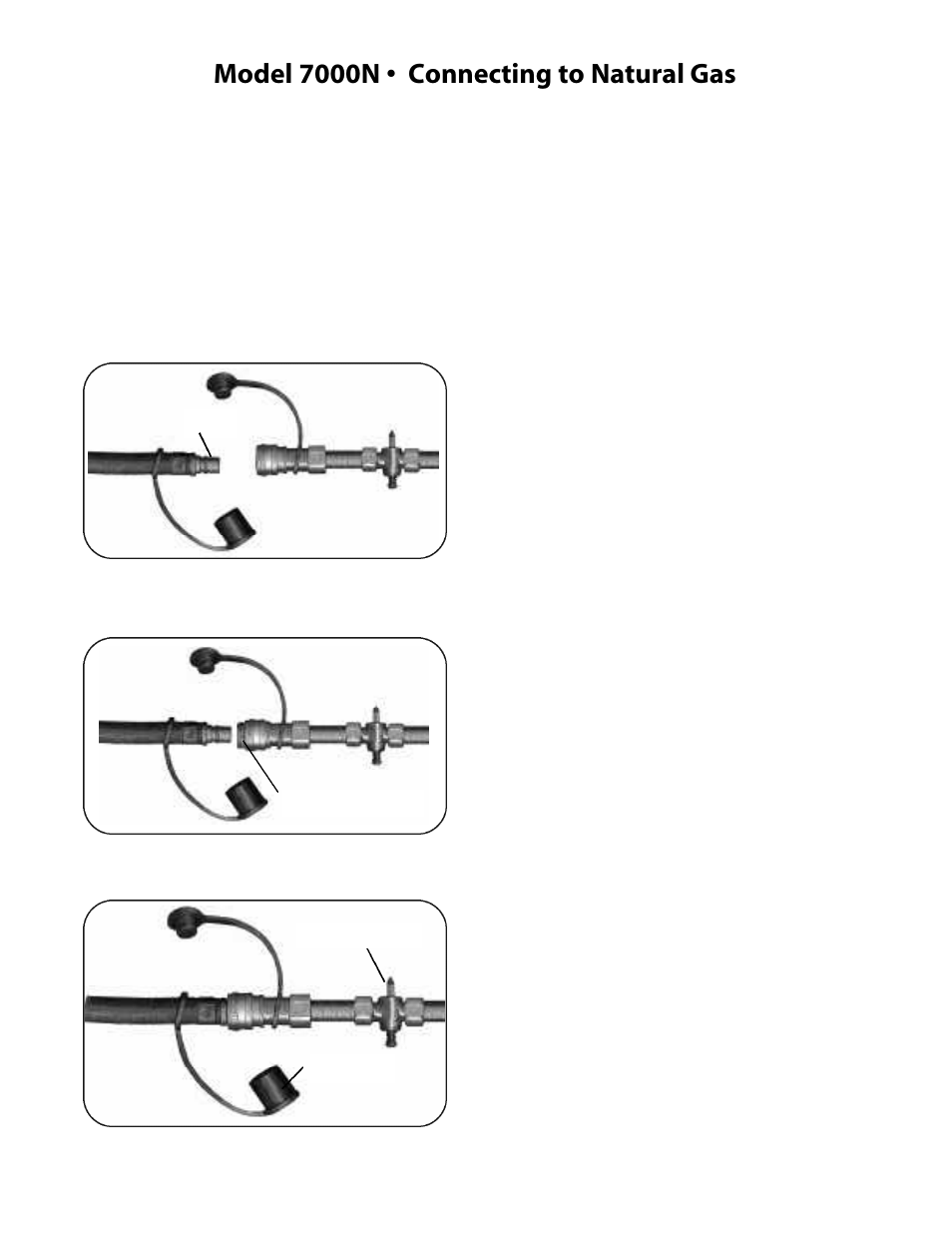 Model 7000n • connecting to natural gas | CFM Corporation 7000 User Manual | Page 22 / 29