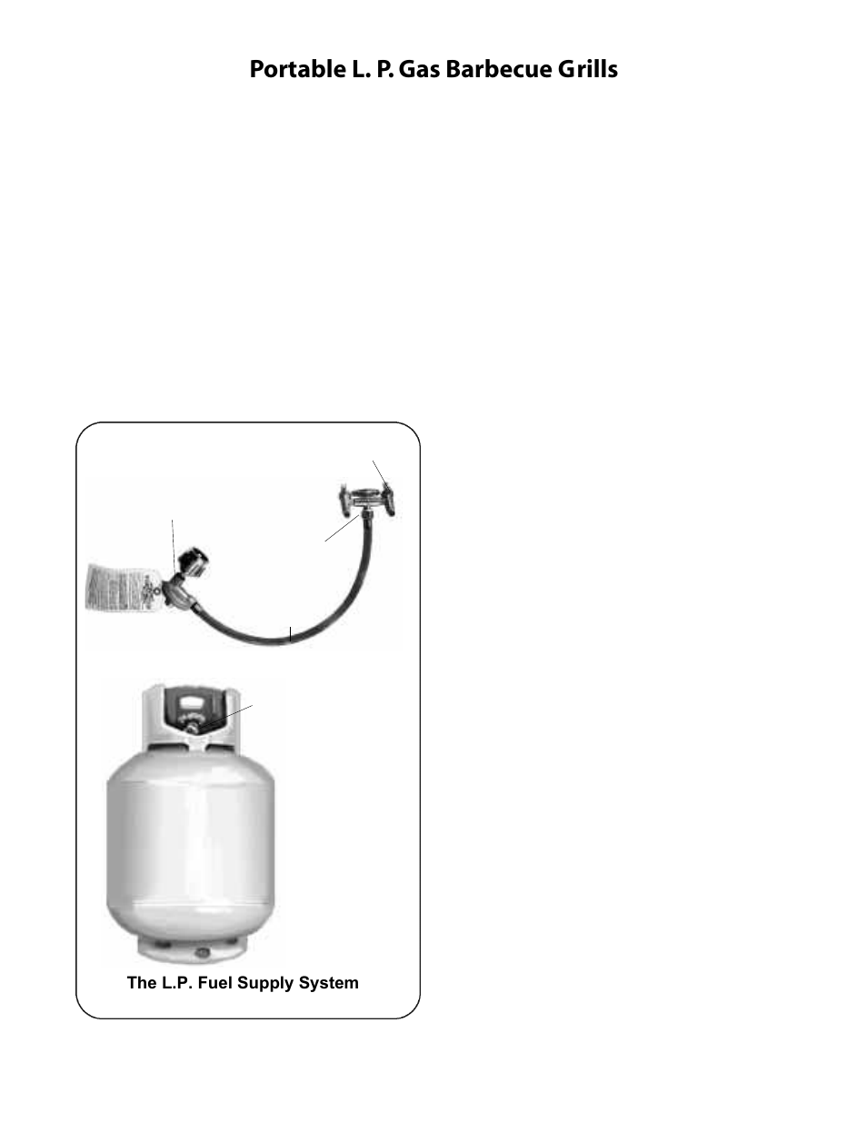 Portable l. p. gas barbecue grills | CFM Corporation 7000 User Manual | Page 5 / 29