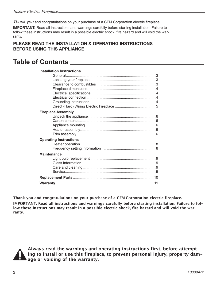 CFM Corporation ICVCEFP01 User Manual | Page 2 / 12