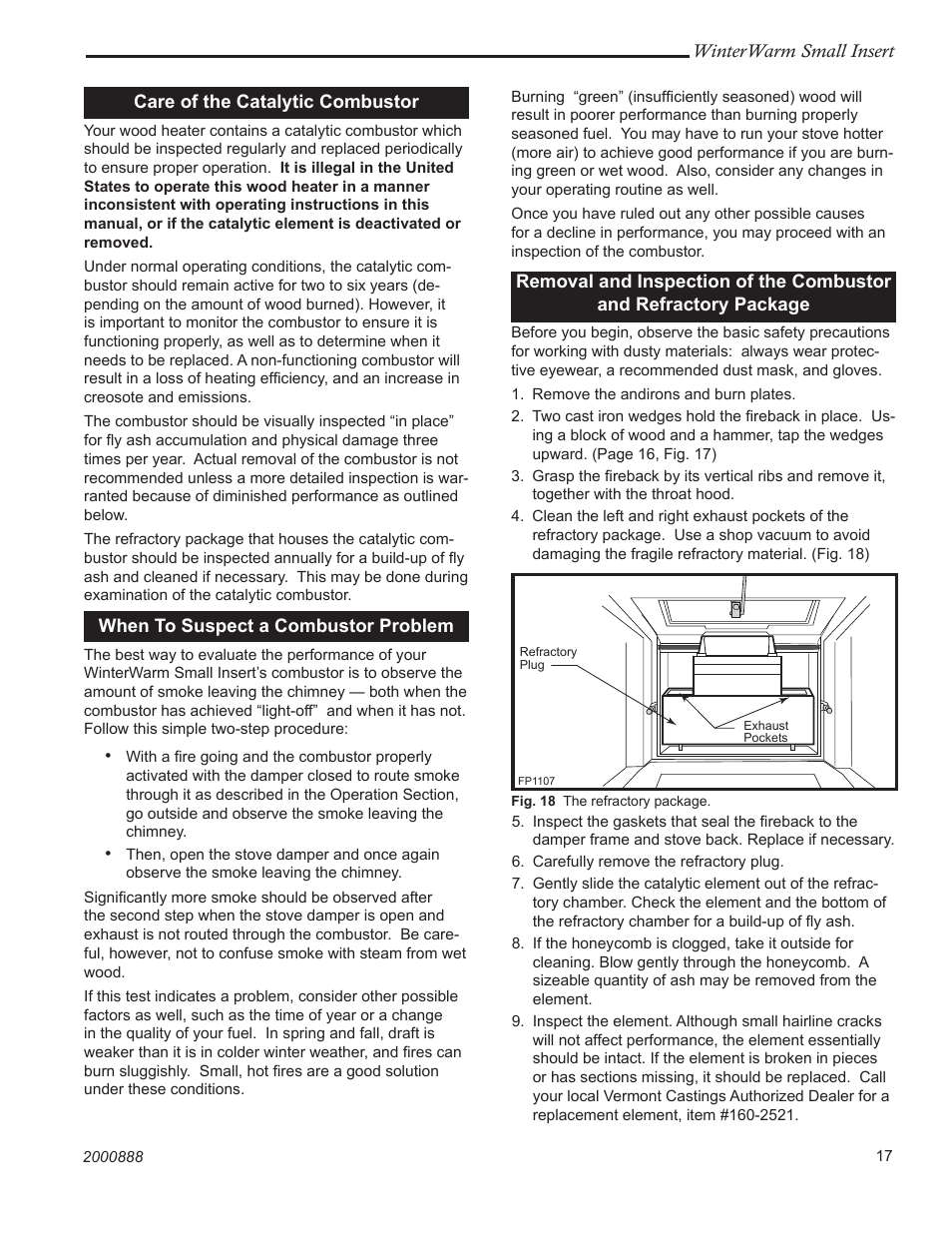 CFM Corporation Winter Warm - Small Insert User Manual | Page 17 / 24