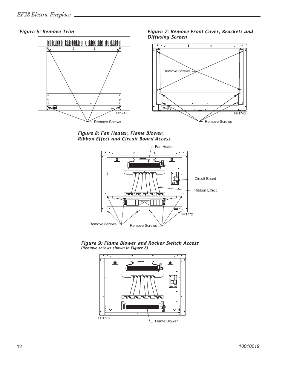 Ef28 electric fireplace | CFM Corporation EF28 User Manual | Page 12 / 16