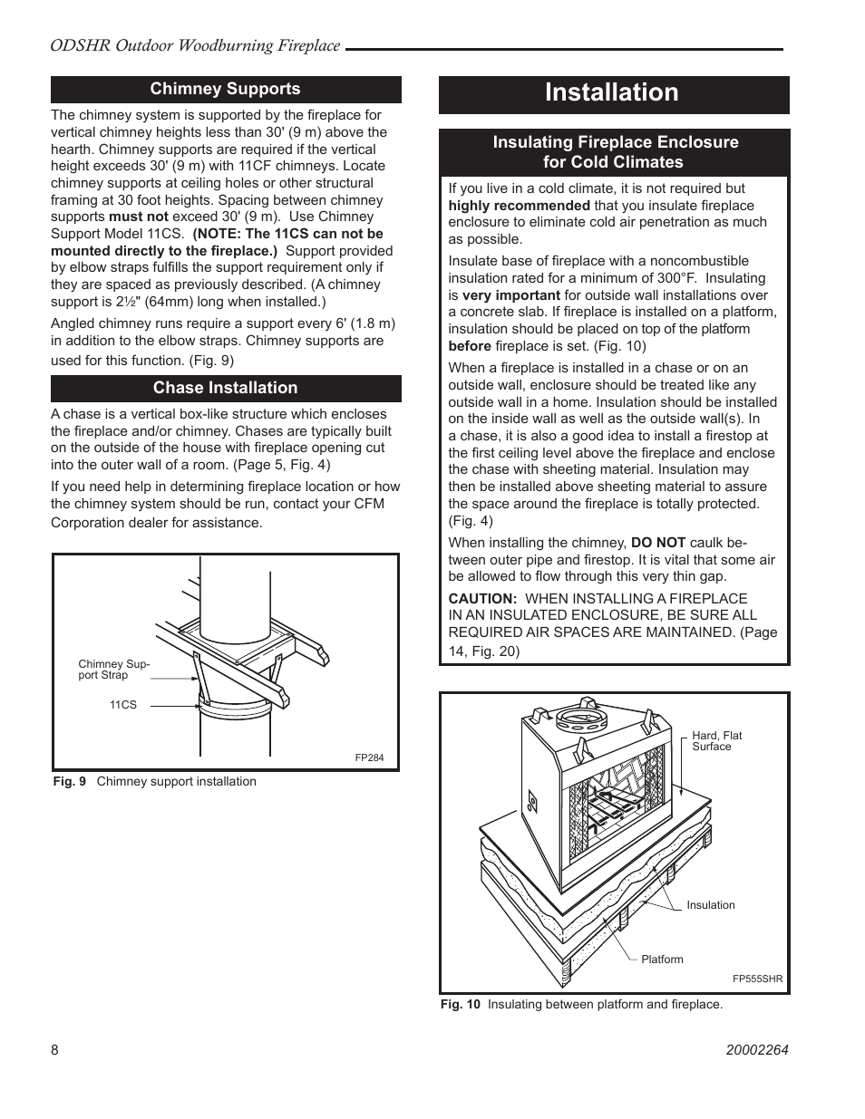 Installation | CFM Corporation ODSHR42 User Manual | Page 8 / 24