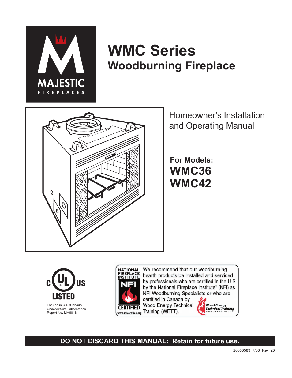 CFM Corporation WMC36 WMC42 User Manual | 24 pages