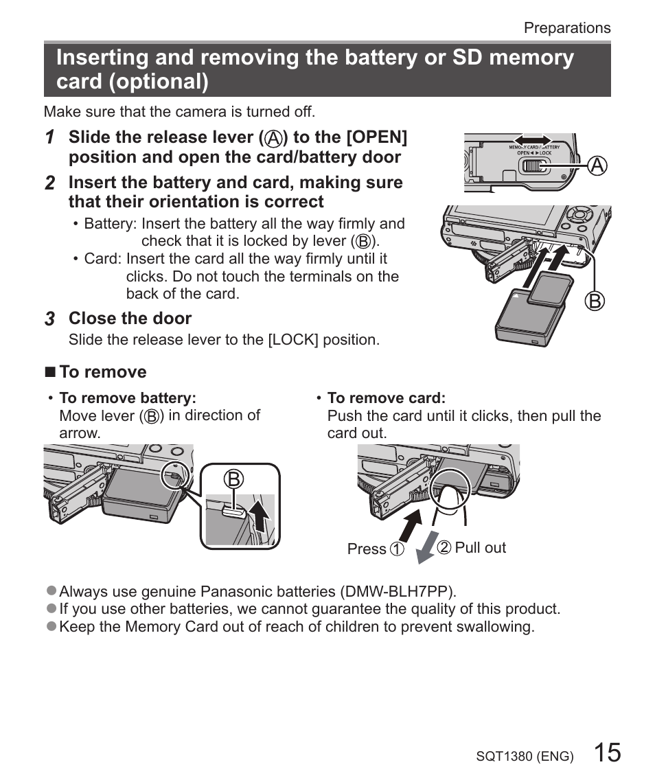 Panasonic Lumix DMC-LX10K User Manual | Page 15 / 72