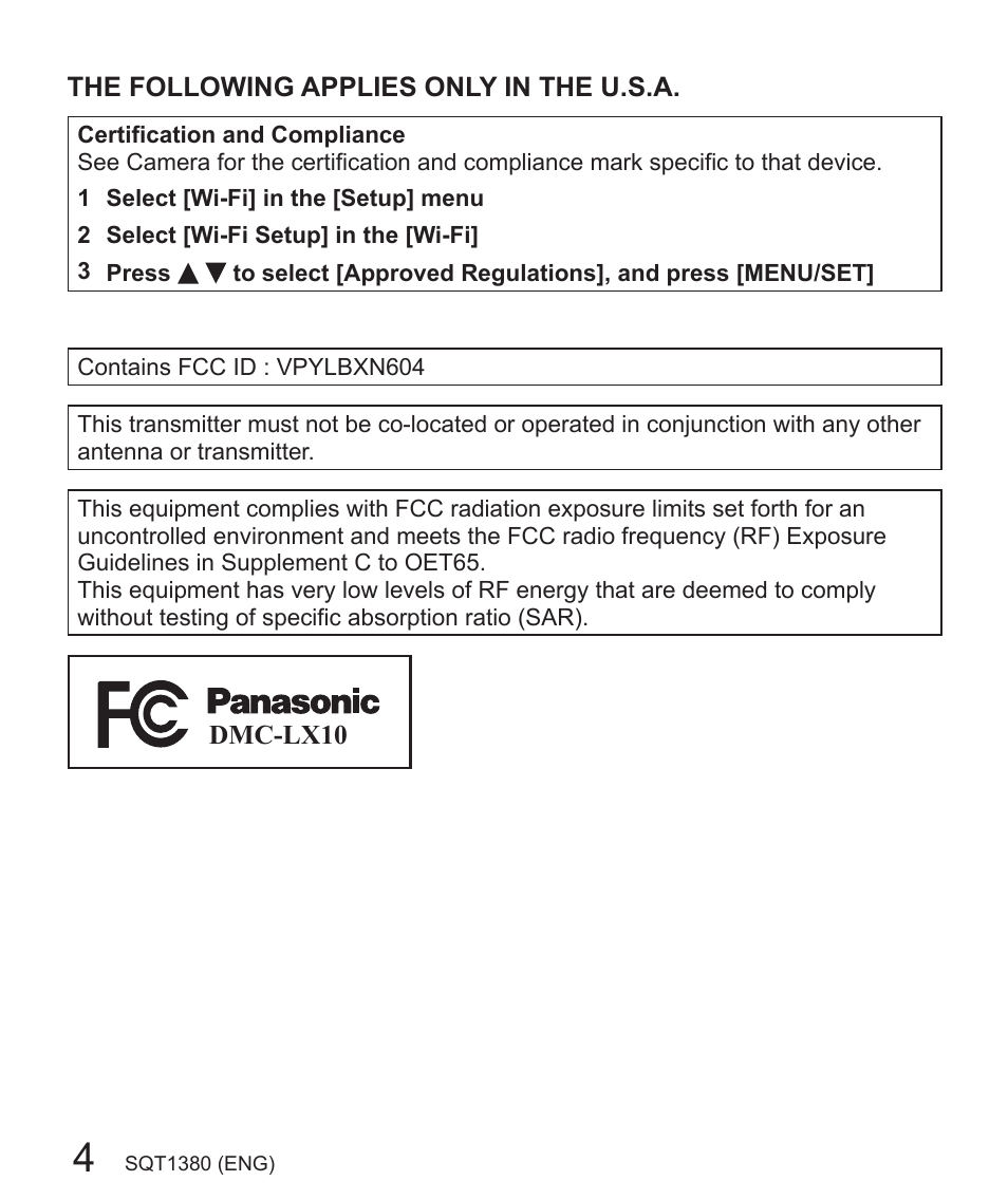 Panasonic Lumix DMC-LX10K User Manual | Page 4 / 72