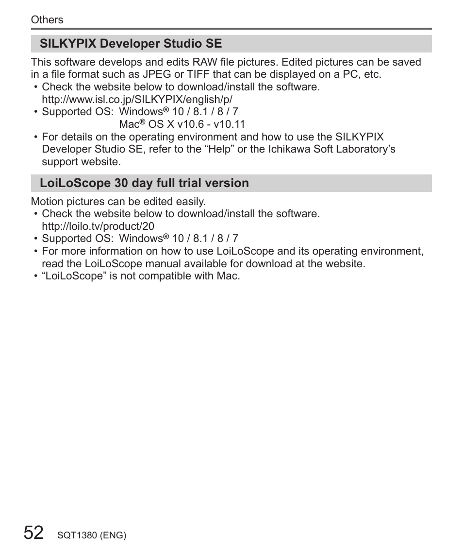 Panasonic Lumix DMC-LX10K User Manual | Page 52 / 72