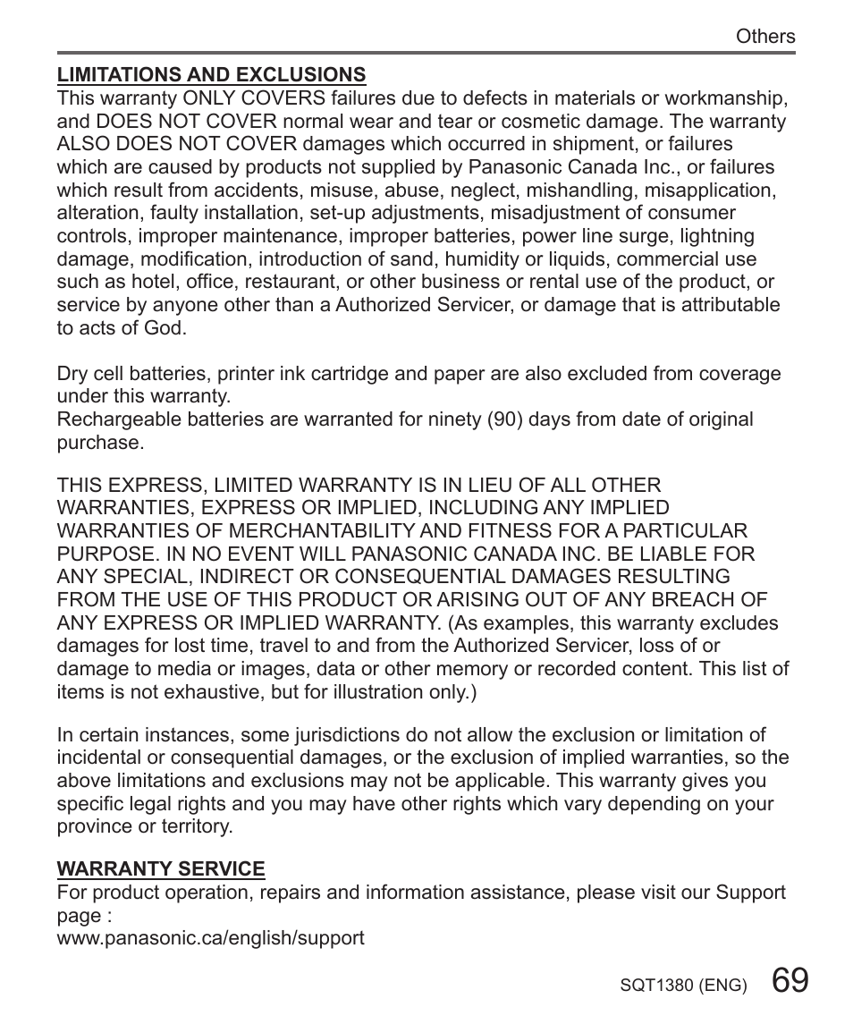 Panasonic Lumix DMC-LX10K User Manual | Page 69 / 72
