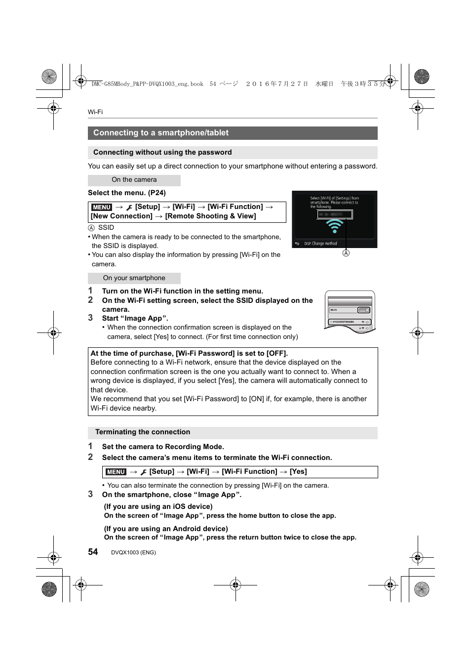 Panasonic Lumix DMC-G85M User Manual | Page 54 / 80