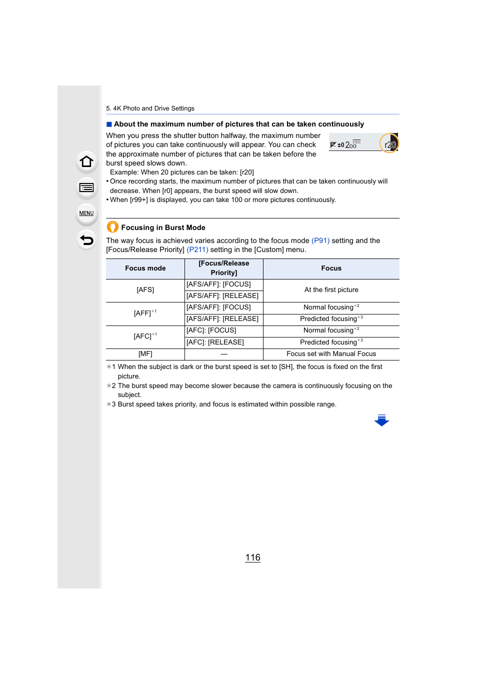 P116, 20 r20 | Panasonic Lumix DMC-G85M User Manual | Page 116 / 338