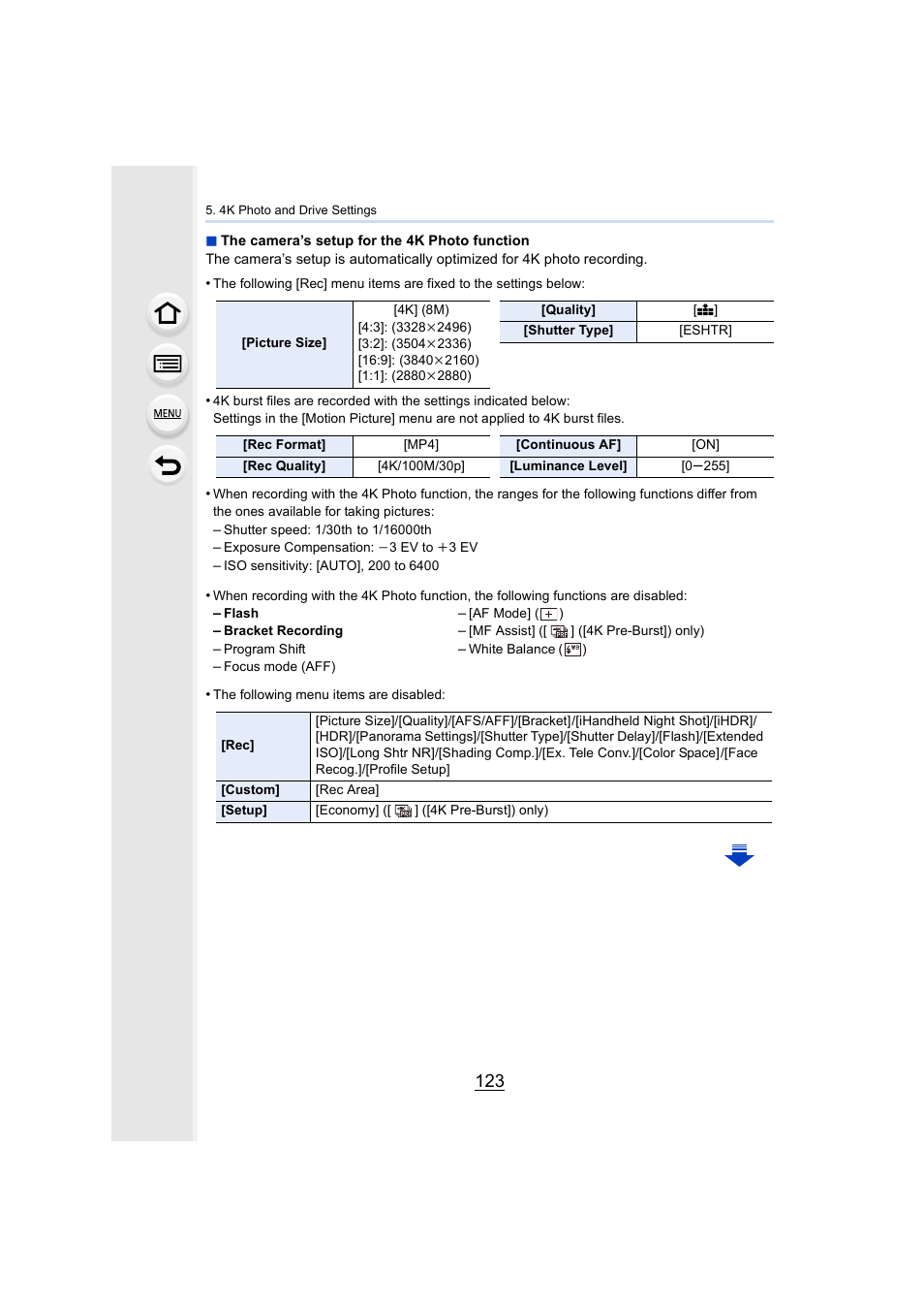 Panasonic Lumix DMC-G85M User Manual | Page 123 / 338