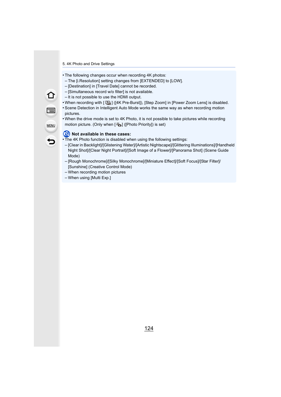 Panasonic Lumix DMC-G85M User Manual | Page 124 / 338