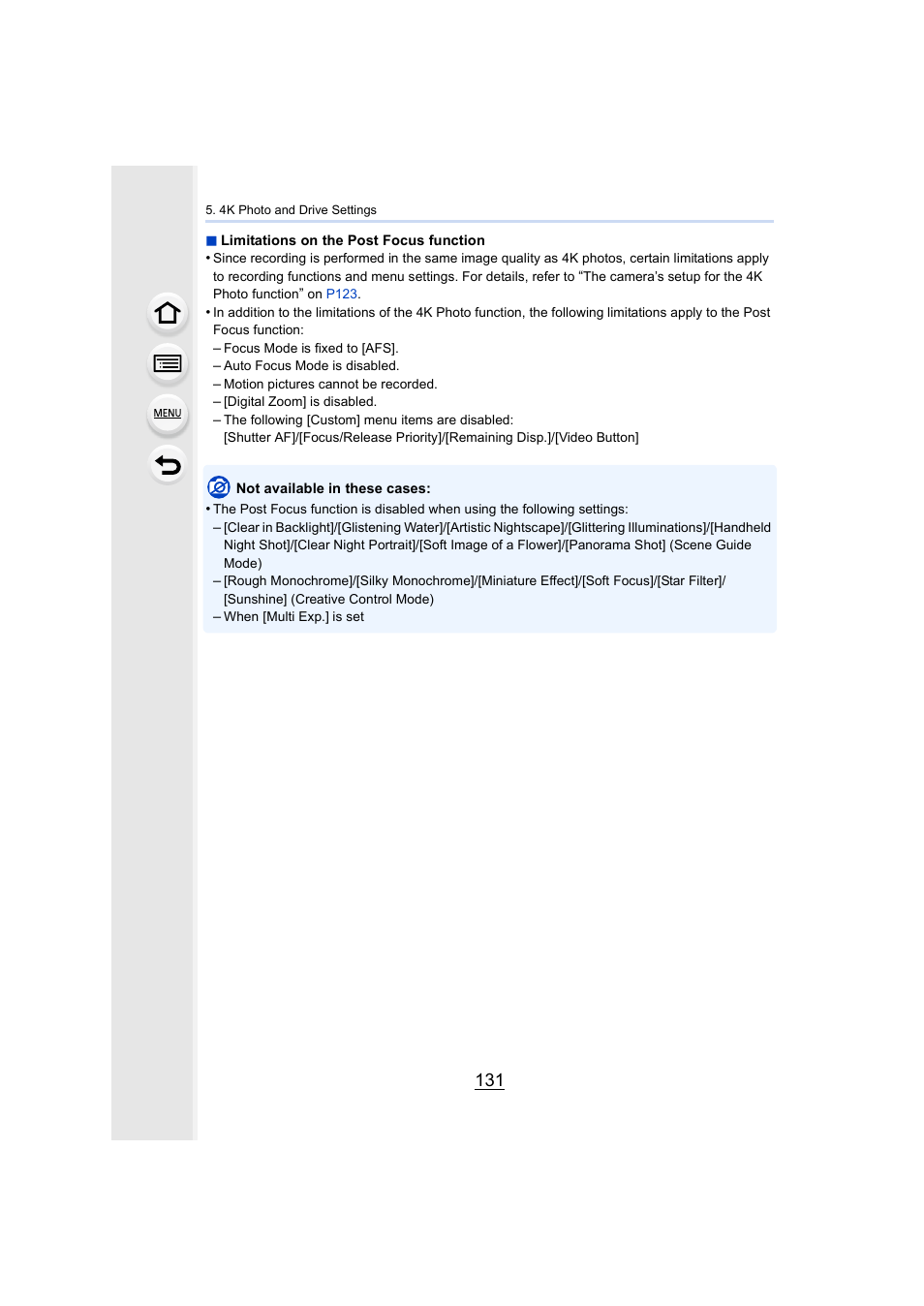 Panasonic Lumix DMC-G85M User Manual | Page 131 / 338