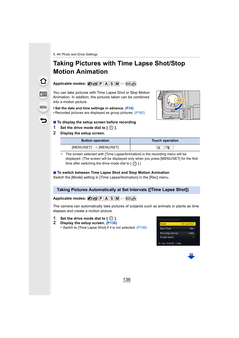 P136 | Panasonic Lumix DMC-G85M User Manual | Page 136 / 338