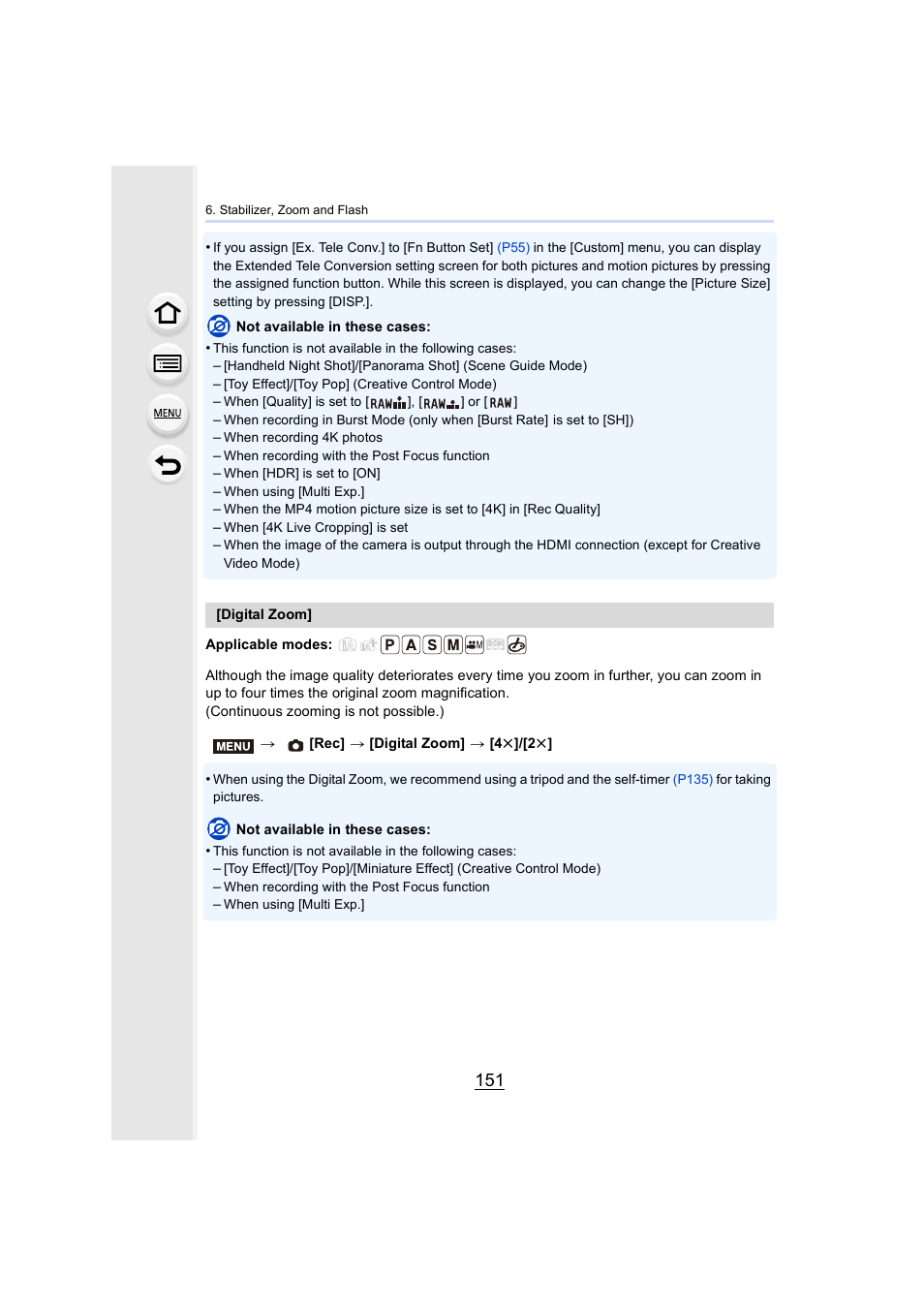 P151) | Panasonic Lumix DMC-G85M User Manual | Page 151 / 338