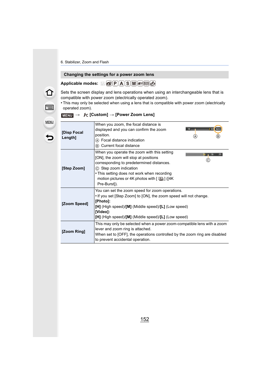 P152) | Panasonic Lumix DMC-G85M User Manual | Page 152 / 338