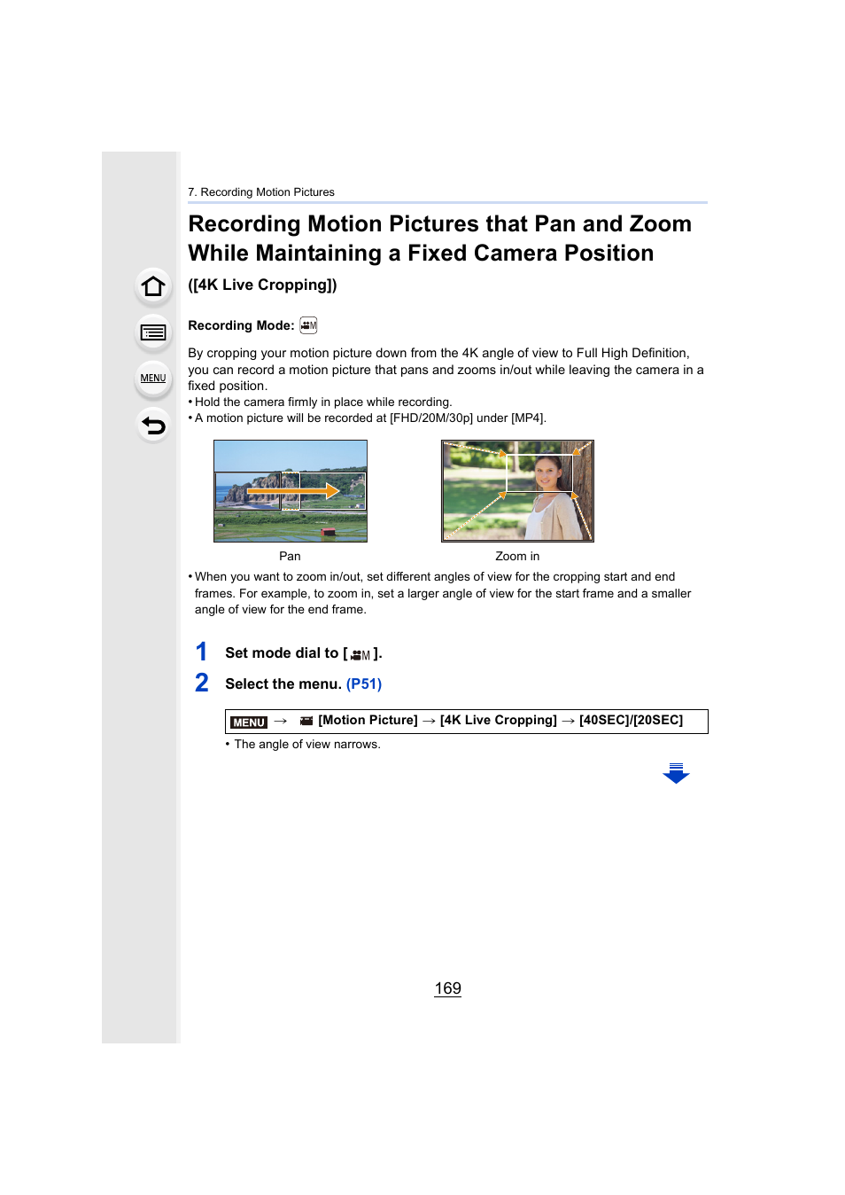 P169, P169) | Panasonic Lumix DMC-G85M User Manual | Page 169 / 338