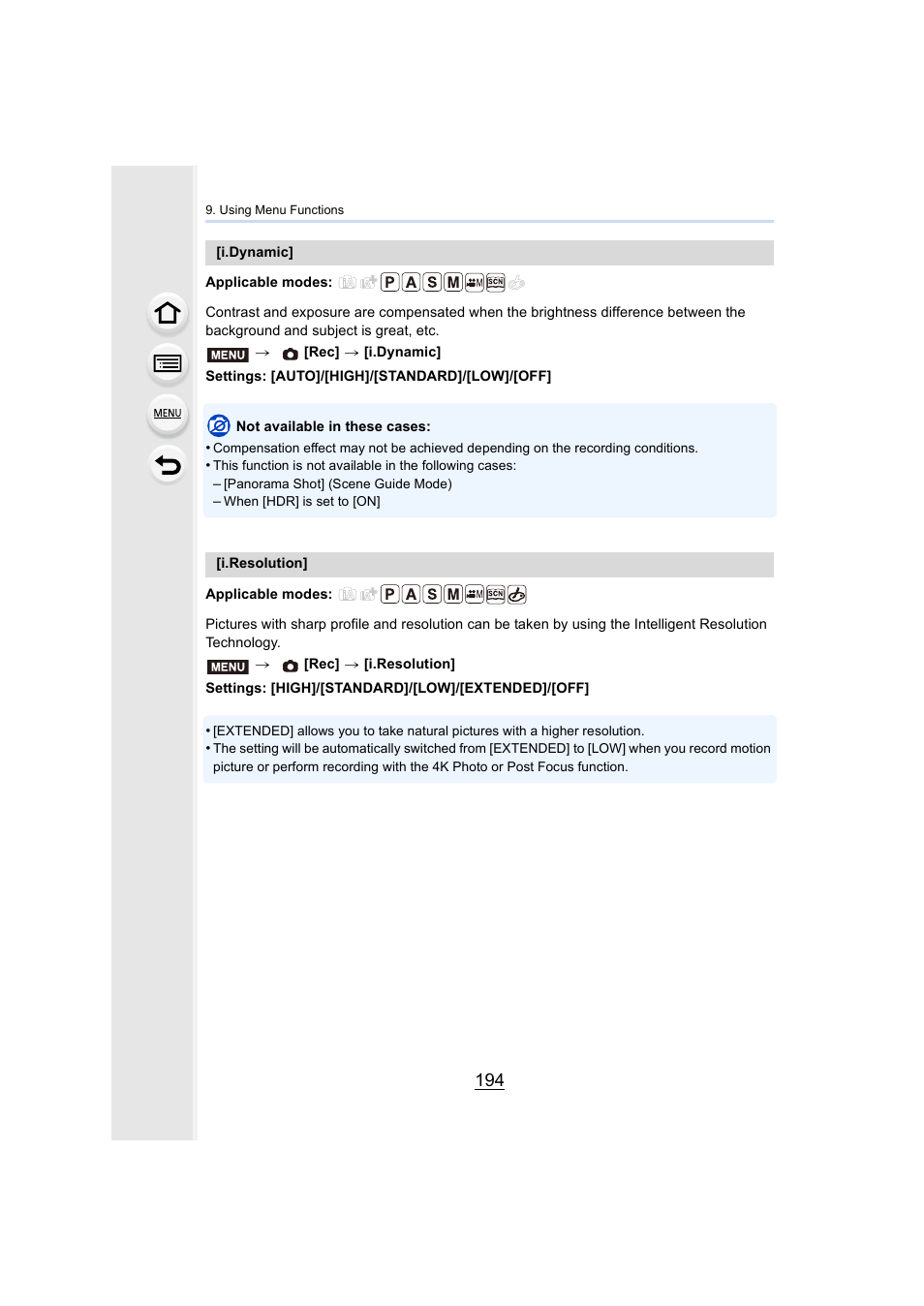 P194, P194) | Panasonic Lumix DMC-G85M User Manual | Page 194 / 338