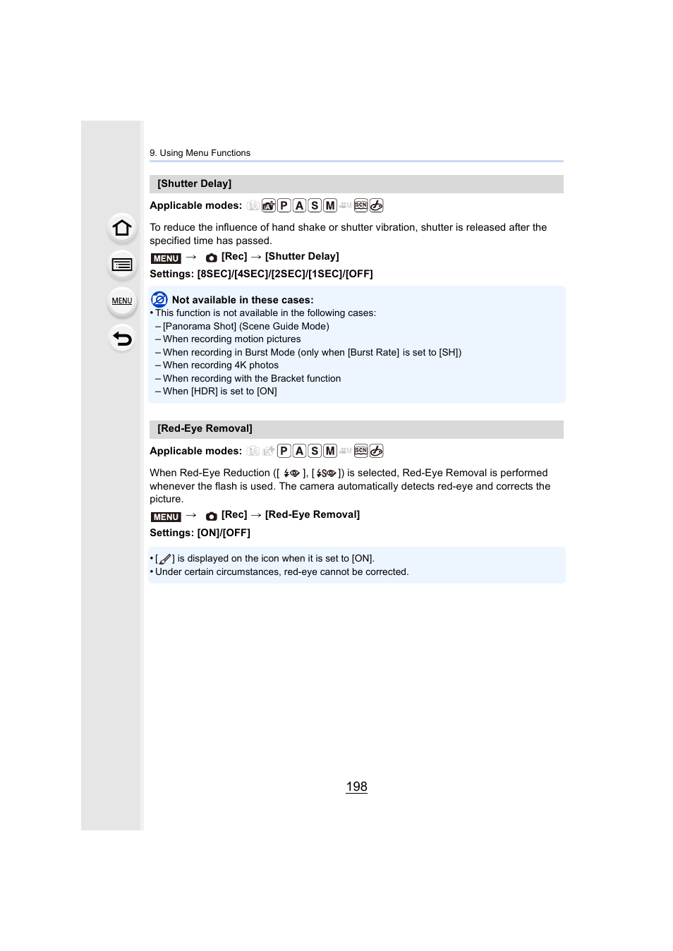 Delay, P198) | Panasonic Lumix DMC-G85M User Manual | Page 198 / 338