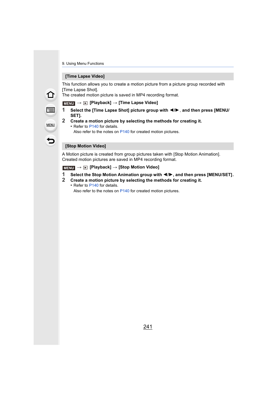 P241) | Panasonic Lumix DMC-G85M User Manual | Page 241 / 338