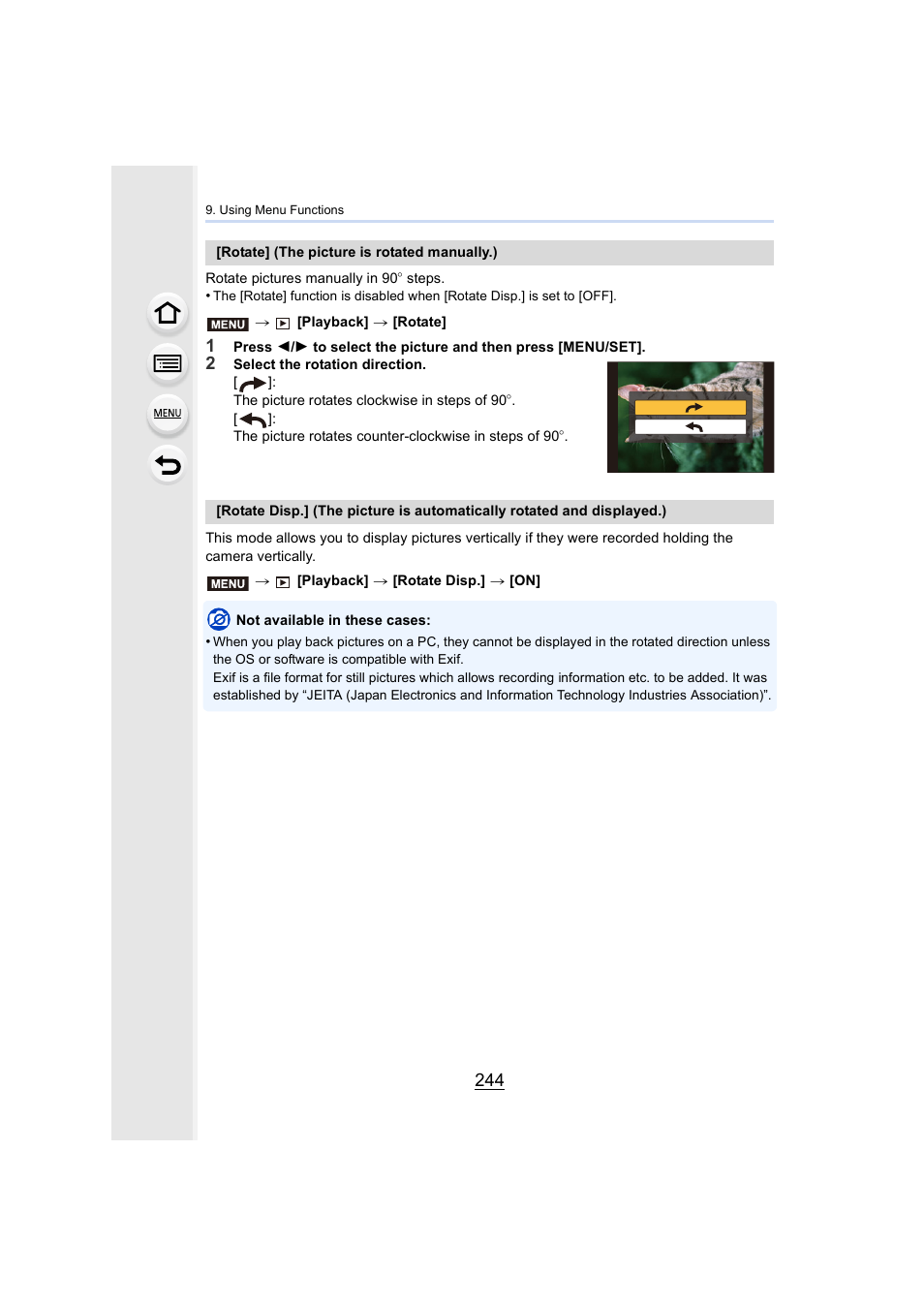 P244, P244) | Panasonic Lumix DMC-G85M User Manual | Page 244 / 338