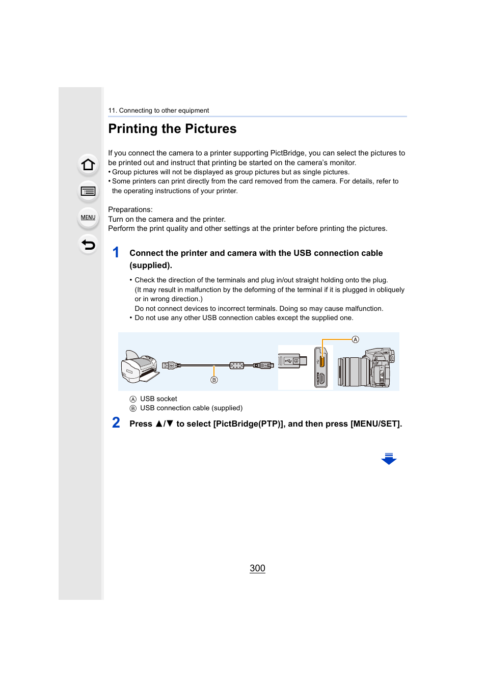 Printing the pictures, P300 | Panasonic Lumix DMC-G85M User Manual | Page 300 / 338