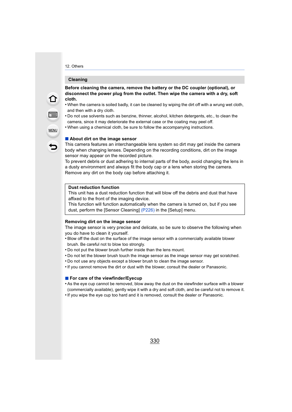 P330), P330 | Panasonic Lumix DMC-G85M User Manual | Page 330 / 338