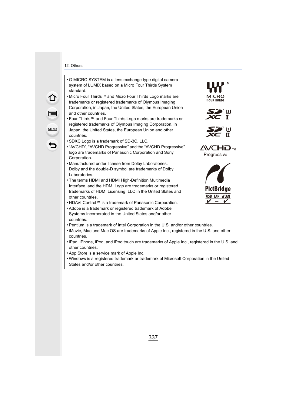 Panasonic Lumix DMC-G85M User Manual | Page 337 / 338