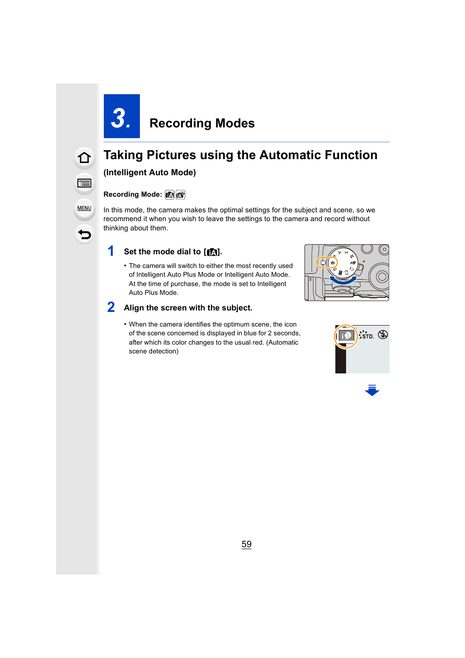Recording modes, P59) | Panasonic Lumix DMC-G85M User Manual | Page 59 / 338