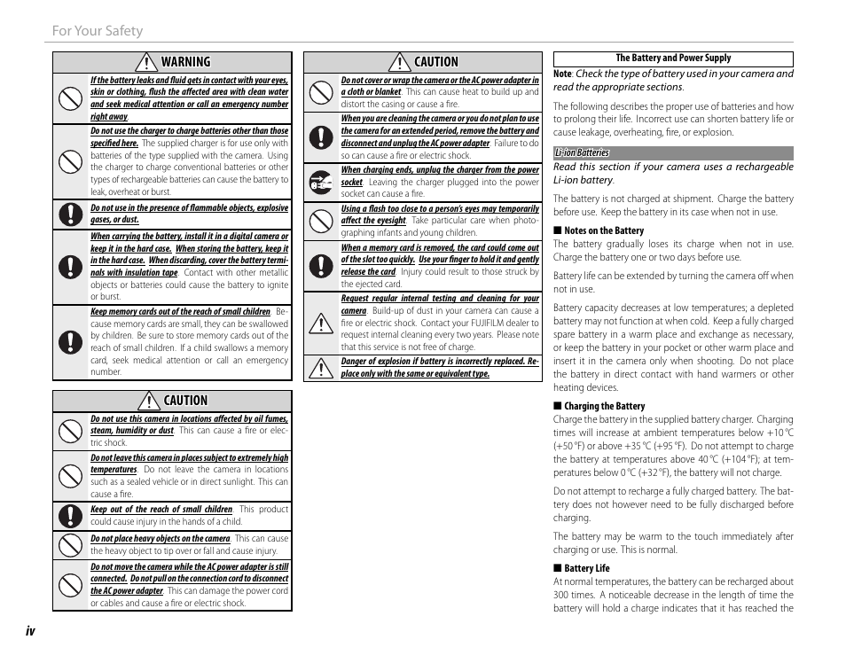 FujiFilm X100 User Manual | Page 4 / 140