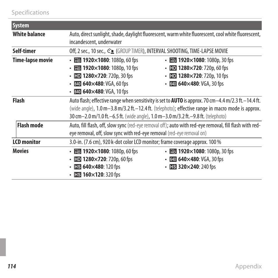 FujiFilm FinePix XP120 User Manual | Page 132 / 138