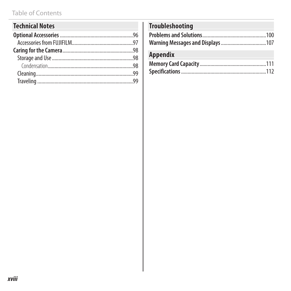 FujiFilm FinePix XP120 User Manual | Page 18 / 138