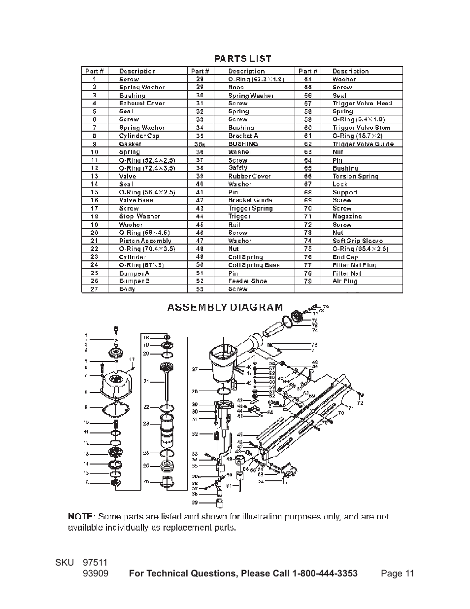 Harbor Freight Tools Model 97511 User Manual | Page 11 / 12