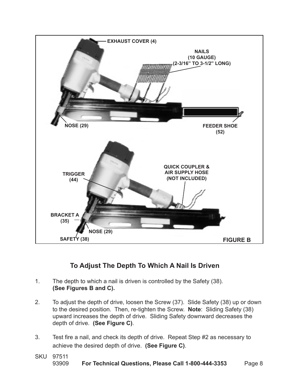 Harbor Freight Tools Model 97511 User Manual | Page 8 / 12