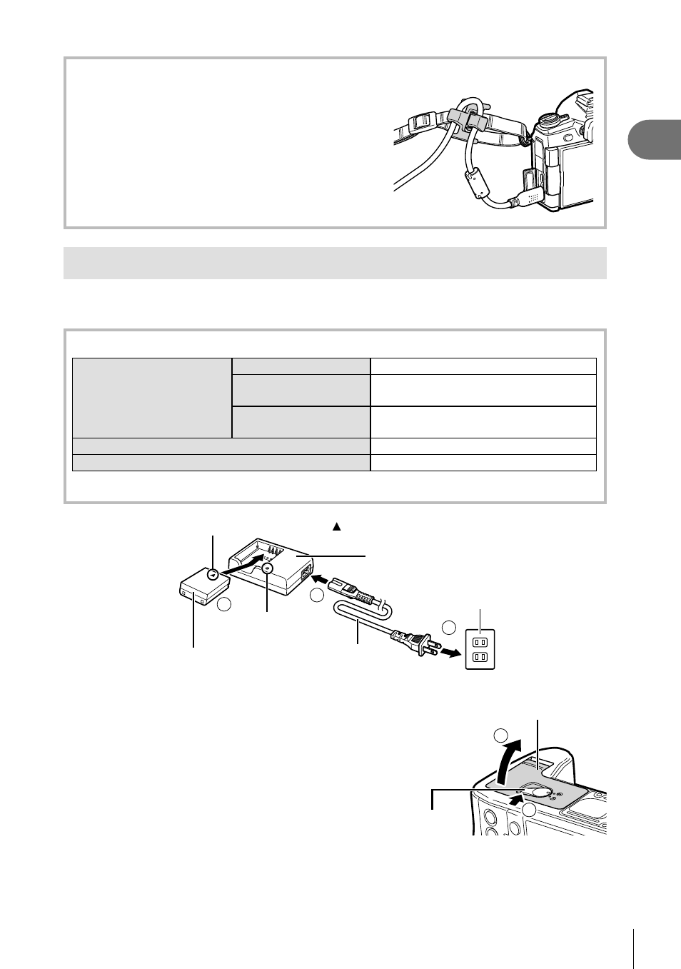 Charging and inserting the battery, Preparation | Olympus OM-D E-M1 Mark II User Manual | Page 13 / 196